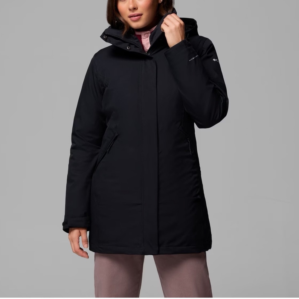 Women's Blue Skies Point Interchange Black Jacket Size Large